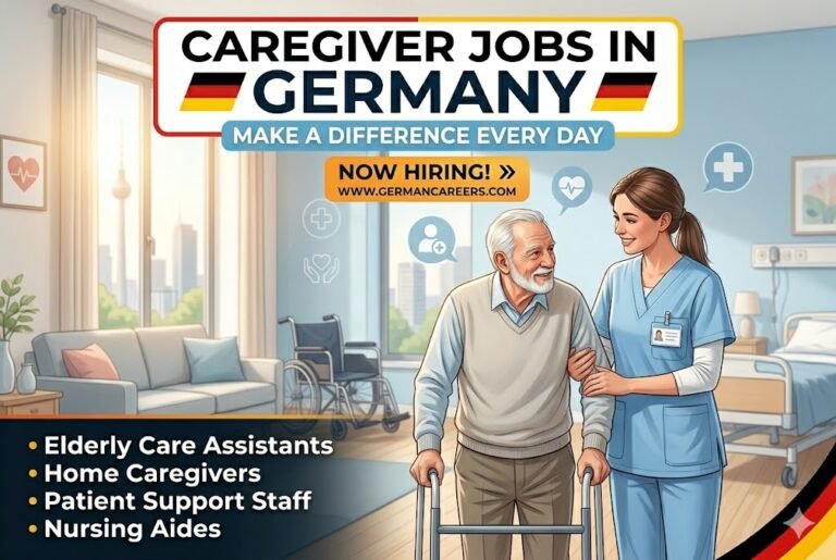 Caregiver Jobs in Germany 2026 (€2,000–4,200 Salary + Work Visa) – EU Healthcare Hiring