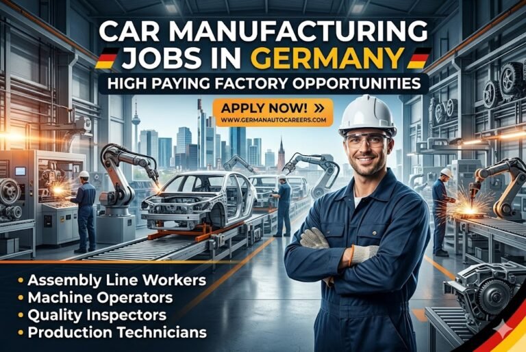 Car Manufacturing Jobs in Germany – High Salary Jobs – Apply Online Today!