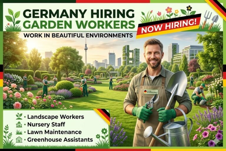 Germany Hiring Garden Workers with Good Pay
