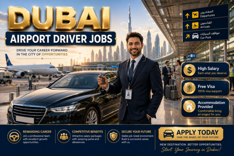 Airport Driver Jobs in Dubai 2026 (AED 2,500–4,500 Salary + Free Transport) – Urgent Hiring