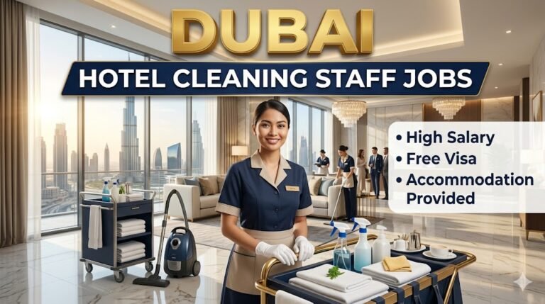 Hotel Cleaning Staff in Dubai 2026 (AED 2,000–3,000 Salary + Accommodation) – Urgent Hiring