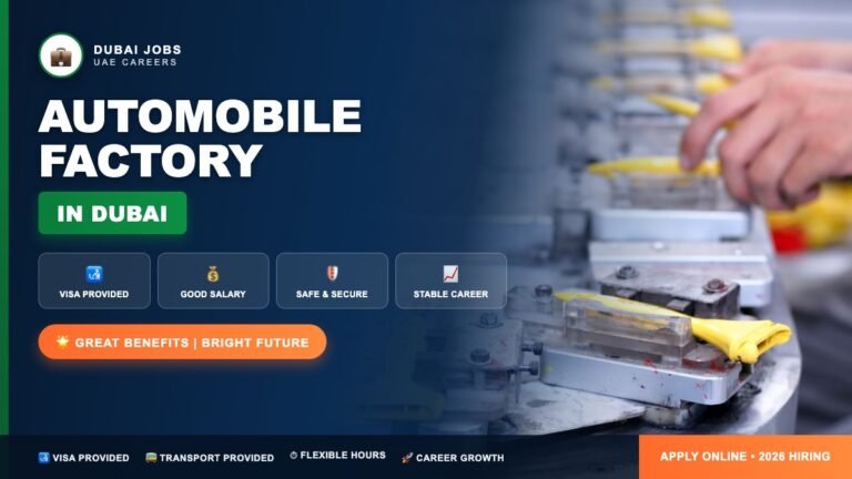 Automobile Factory Jobs in Dubai – Apply for Production Roles