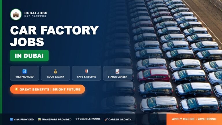 Dubai Car Factory Jobs – Automotive Industry Vacancies Open