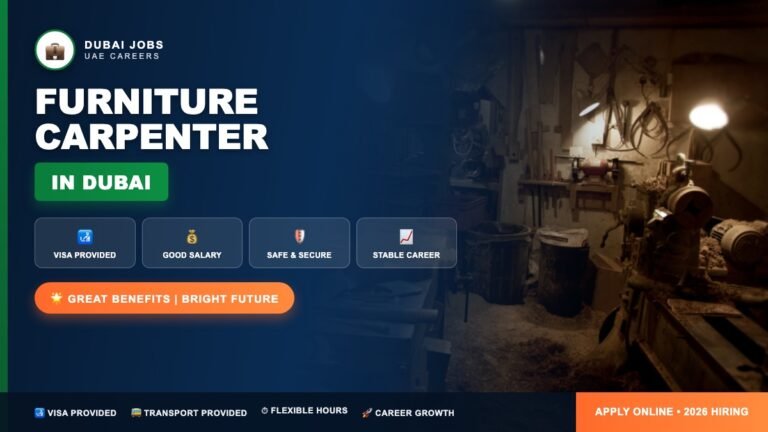Furniture & Interior Carpenter Jobs in Dubai – Latest Vacancies