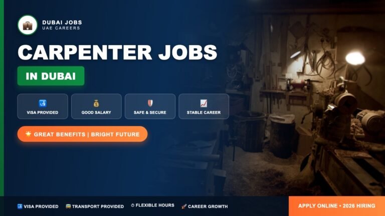 Dubai Carpenter Jobs – Apply for Construction & Interior Projects