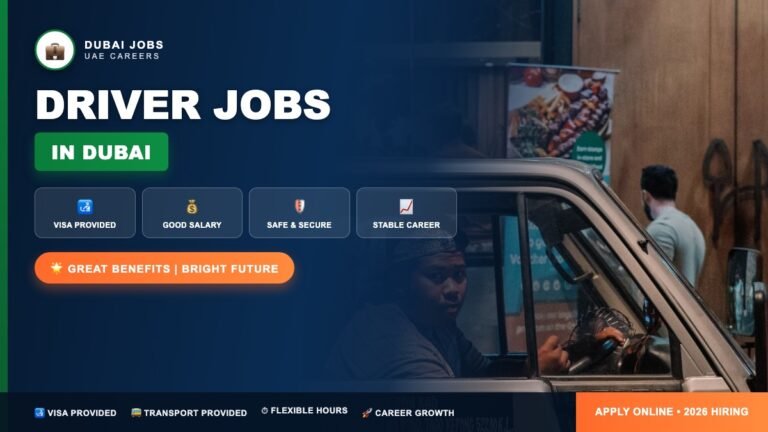 Driver Jobs in Dubai 2026 (AED 3,000–7,000 Salary + Visa Provided) – Hiring Now