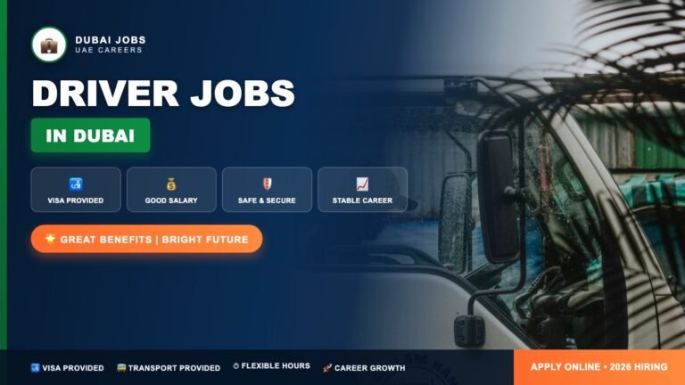 Dubai Driver Jobs – Light & Heavy Vehicle Vacancies Open