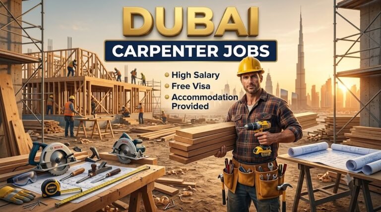 Carpenter Jobs in Dubai (Free Visa + Accommodation) – Apply Today