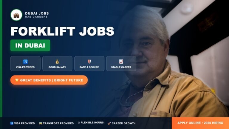 Forklift Operator Jobs in Dubai 2026 (AED 3,000–7,000 Salary + Visa Provided) – Warehouse Hiring Now