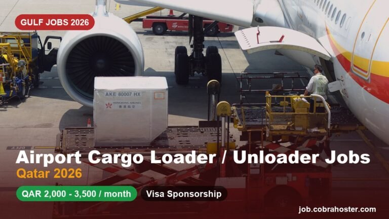 Airport Cargo Loader/Unloader Jobs in Qatar 2026 (QAR 2,000–3,500 Salary + Visa Sponsorship) – Apply Now